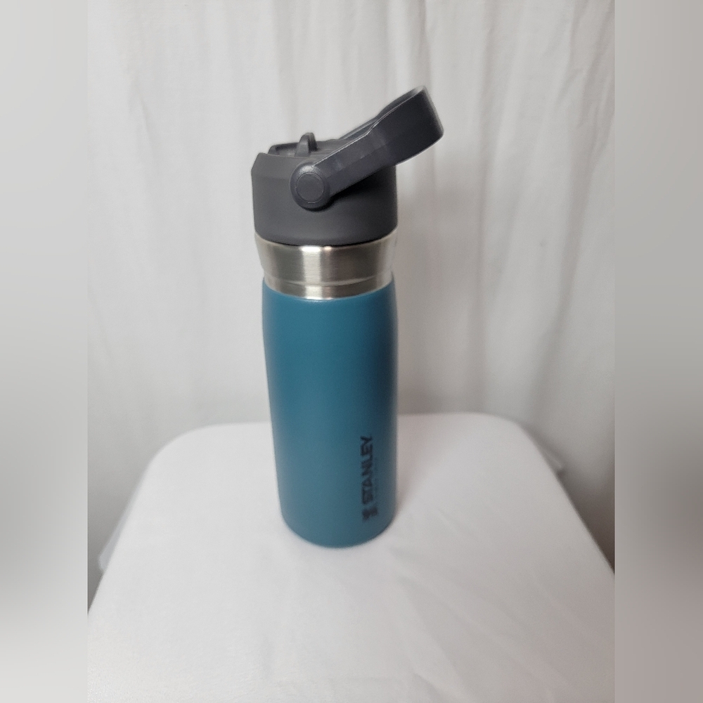 Stanley Teal Stainless Steel Travel Bottle with Flip Lid